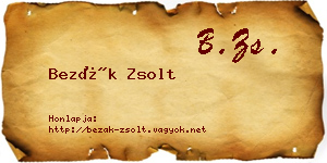 Bezák Zsolt névjegykártya