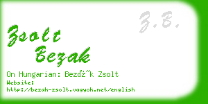 zsolt bezak business card